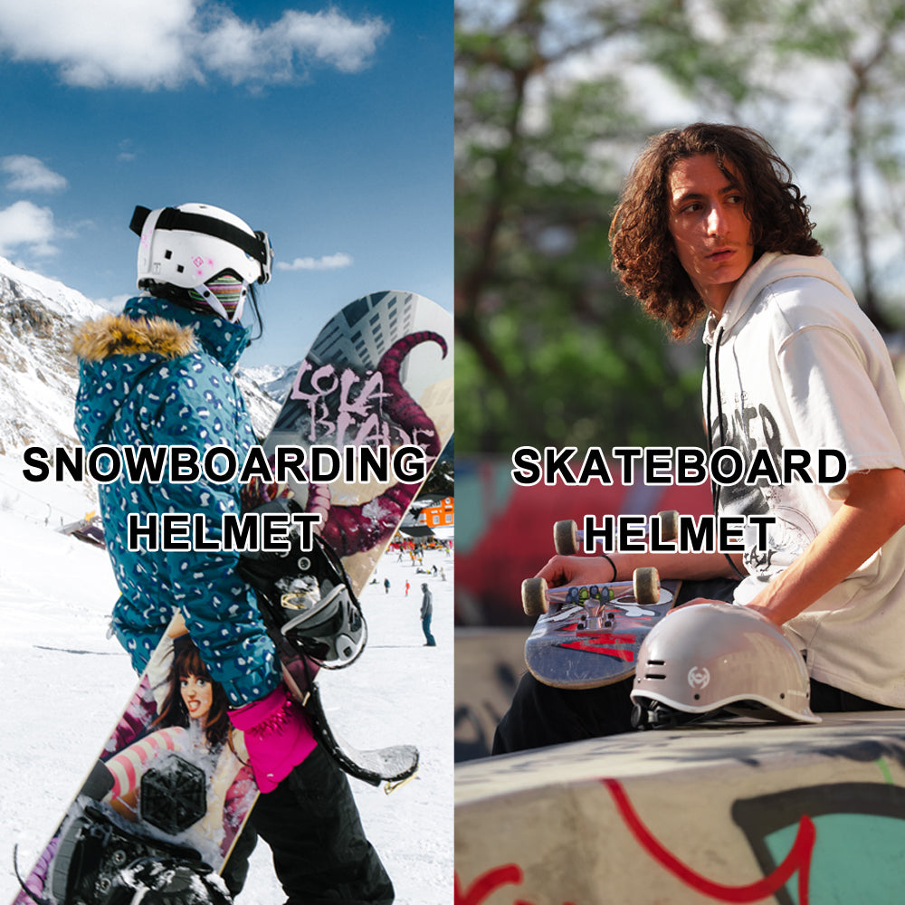 Snowboard Helmet VS Skateboard Helmet