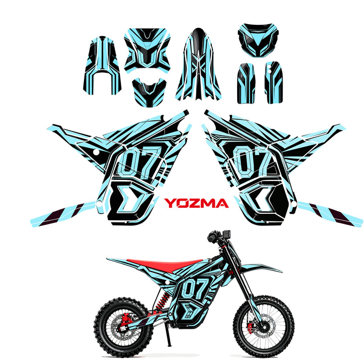 Ice Edge 07 YOZMA IN10 Electric Dirt Bike Body Wrap Decal