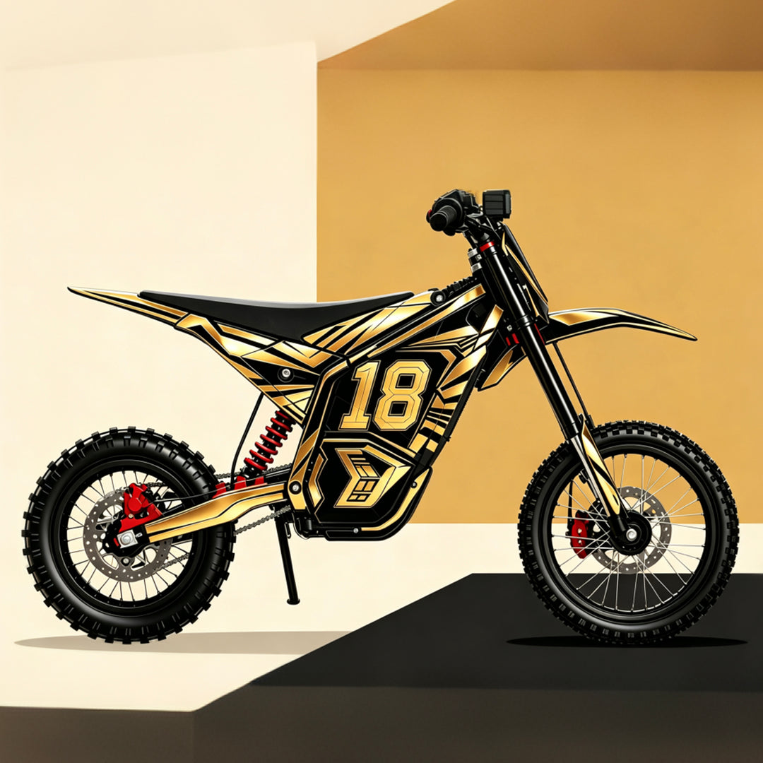 Gold Rush 18 YOZMA IN10 Electric Dirt Bike Body Wrap Decal
