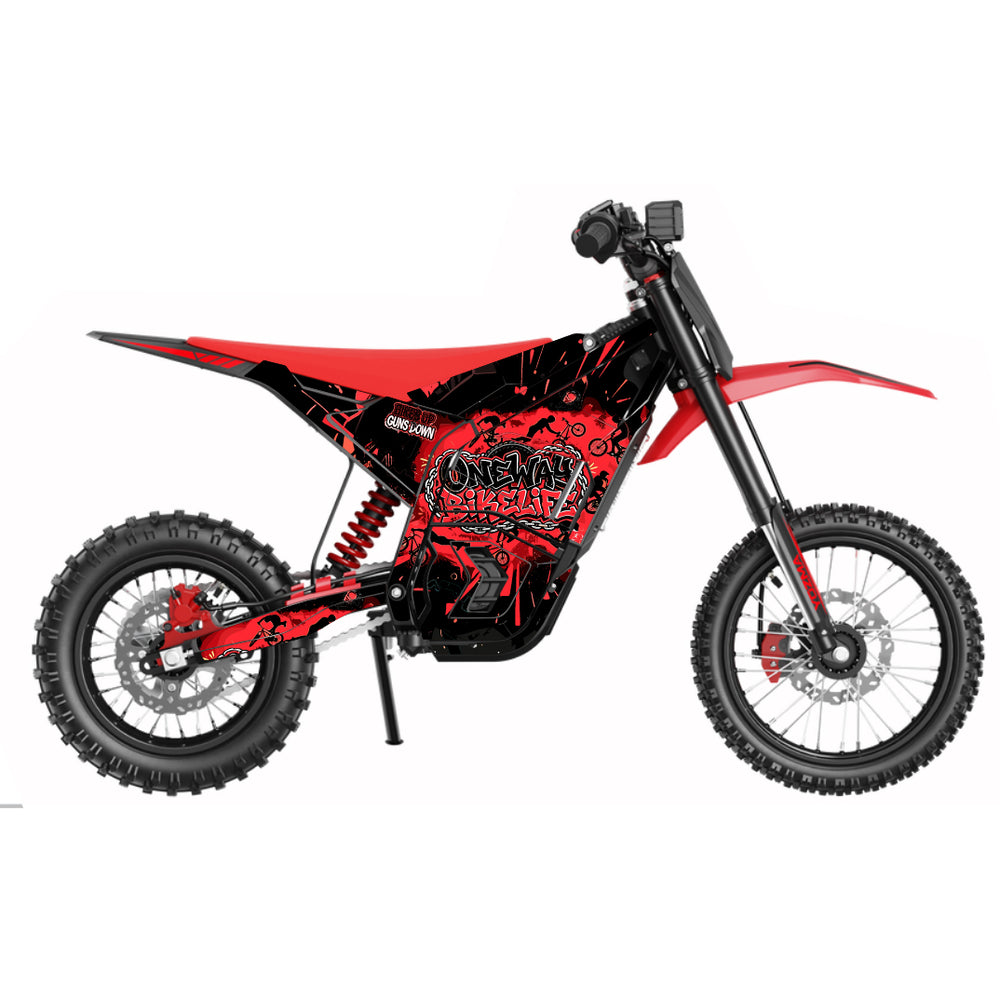 One Way Bikelife YOZMA IN10 Electric Dirt Bike Body Wrap Decal
