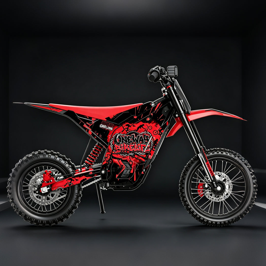 One Way Bikelife YOZMA IN10 Electric Dirt Bike Body Wrap Decal