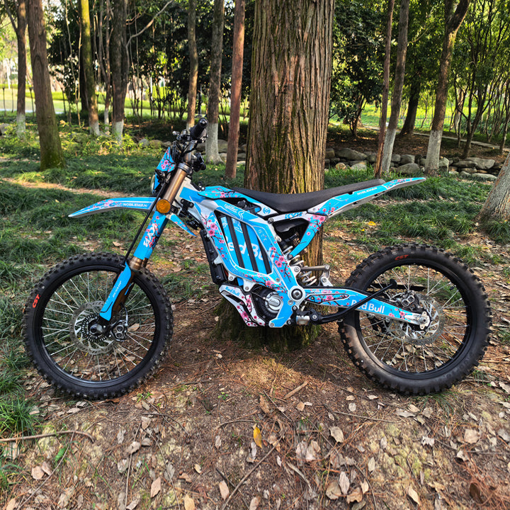 Sakura Bull Cyan Surron Lightbee2 eletric Dirt Bike Body Wrap Decal