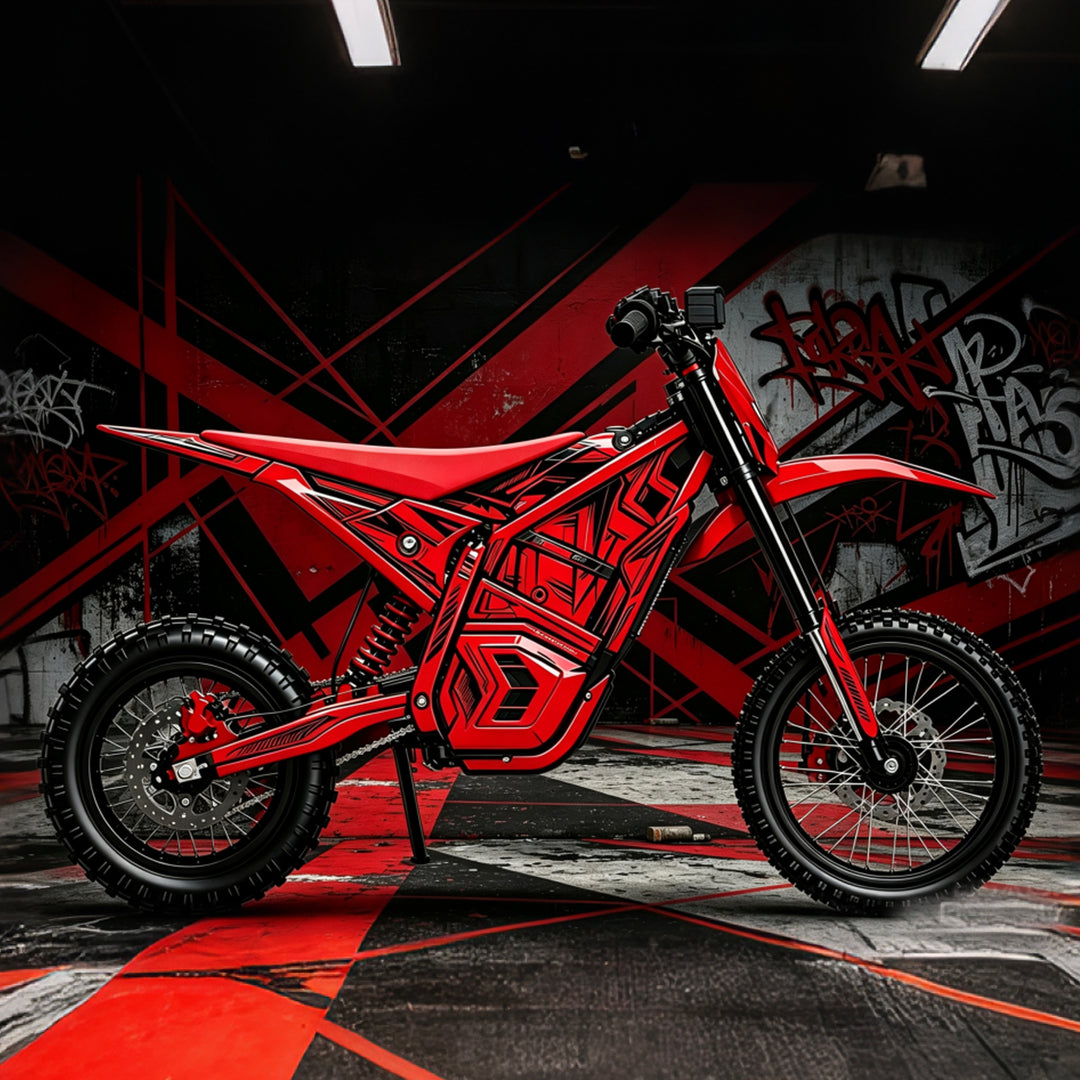 Red Blaze YOZMA IN10 Electric Dirt Bike Body Wrap Decal