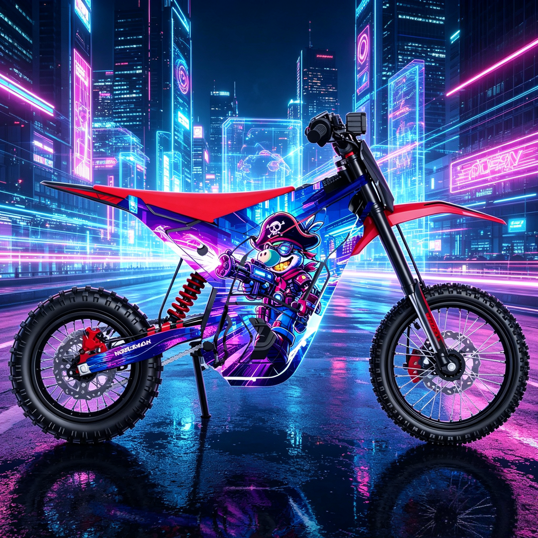 Pirate Riot YOZMA IN10 Electric Dirt Bike Body Wrap Decal
