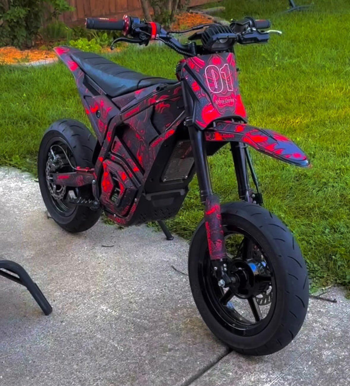 Oni Flame Ronin YOZMA IN10 And In10 PRO Electric Dirt Bike Body Wrap Decal