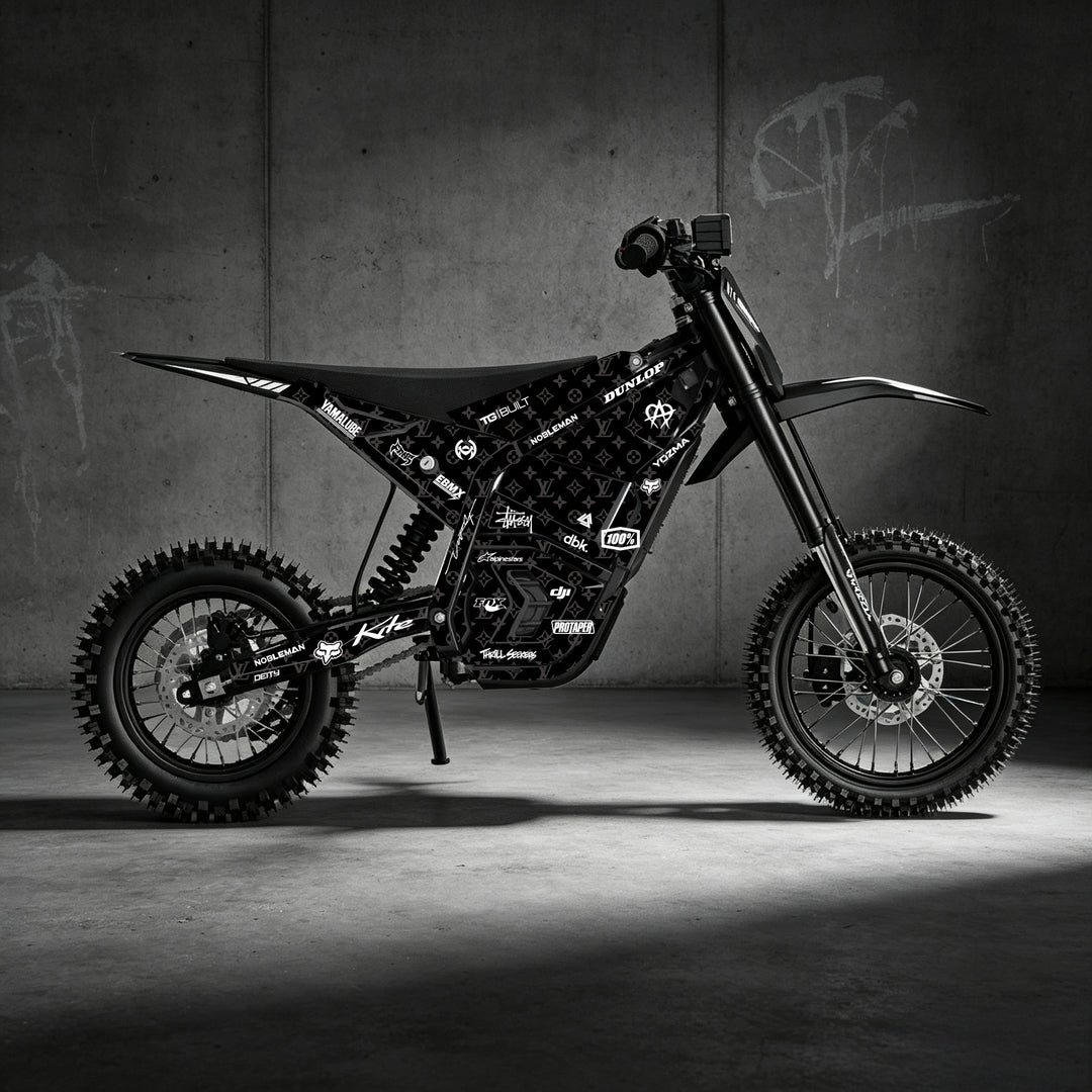Chrome heart & LV YOZMA IN10 And In10 PRO Electric Dirt Bike Body Wrap Decal 