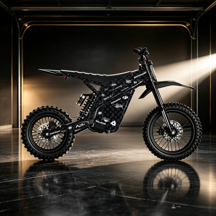 Chrome hearts & LV  Heybike villain eletric Dirt Bike Body Wrap Decal