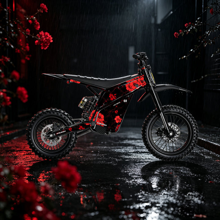 Inferno Crack Sakura Heybike villain eletric Dirt Bike Body Wrap Decal