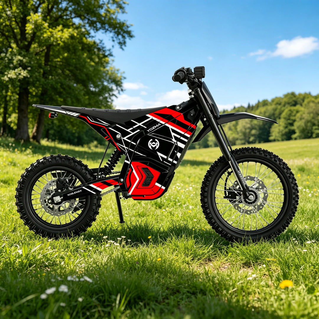 Red Blade Crack YOZMA IN10 Electric Dirt Bike Body Wrap Decal