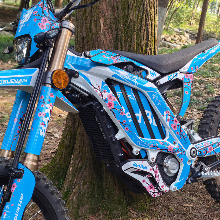 Sakura Bull Cyan Surron Lightbee2 eletric Dirt Bike Body Wrap Decal