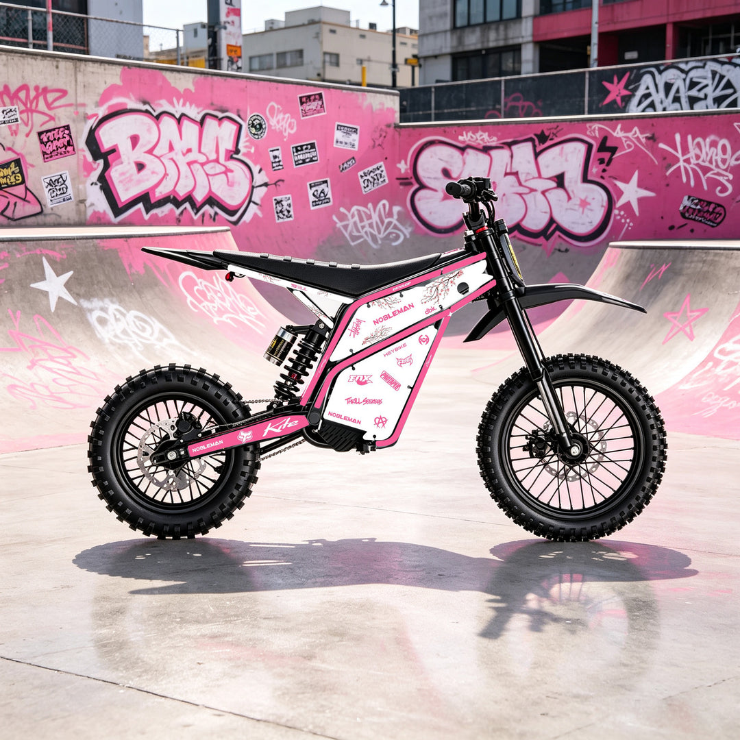 Sakura Dual Tone (Pink) Heybike villain eletric Dirt Bike Body Wrap Decal