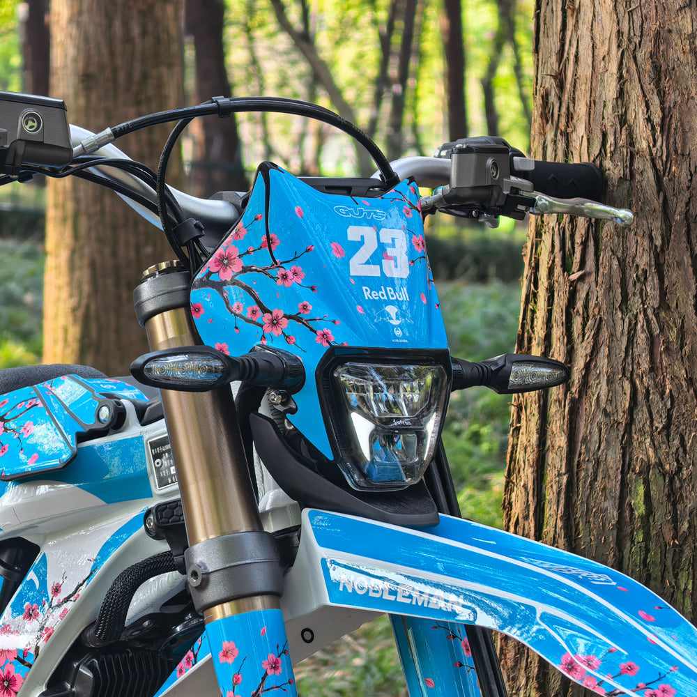 Sakura Bull Cyan Surron Lightbee2 eletric Dirt Bike Body Wrap Decal
