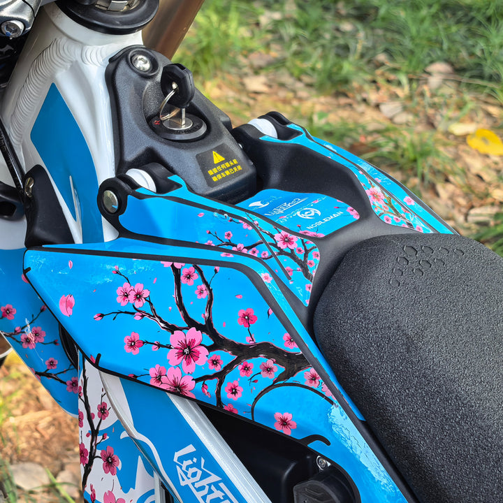 Sakura Bull Cyan Surron Lightbee2 eletric Dirt Bike Body Wrap Decal