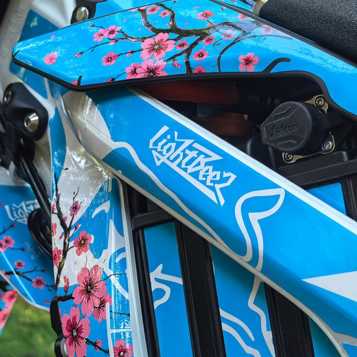 Sakura Bull Cyan Surron Lightbee2 eletric Dirt Bike Body Wrap Decal