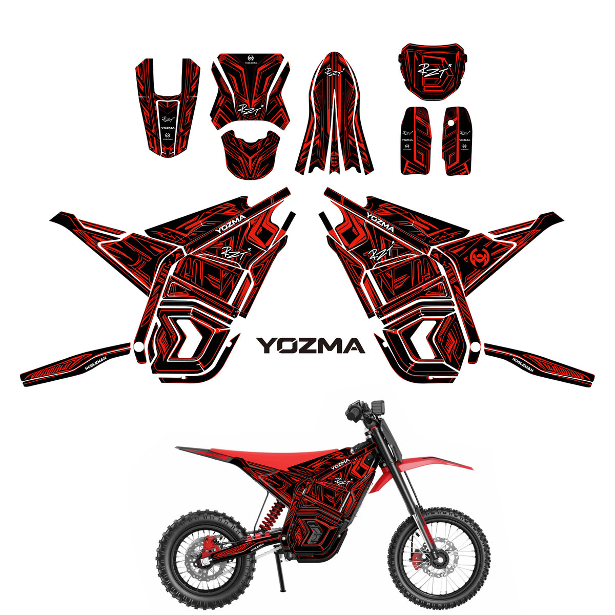 Full Custom Graphics Kit for YOZMA In10 and In 10 PRO (The Full Experi ...