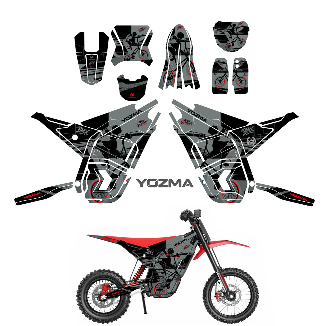 Shadow BMX YOZMA IN10 Electric Dirt Bike Body Wrap Decal
