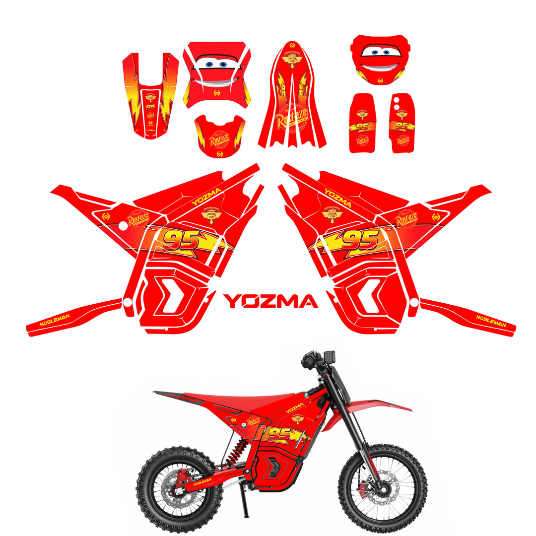 Lightning 95 YOZMA IN10 Electric Dirt Bike Body Wrap Decal