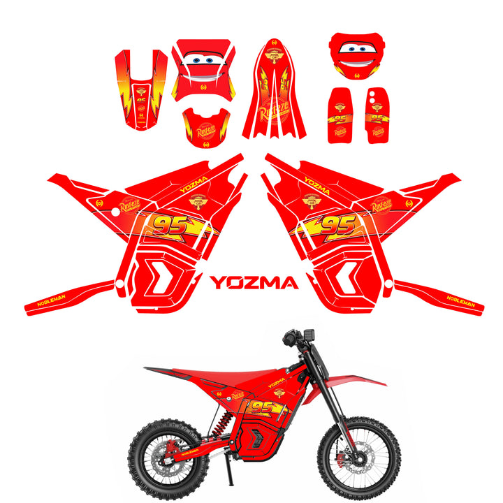 Lightning 95 YOZMA IN10 Electric Dirt Bike Body Wrap Decal