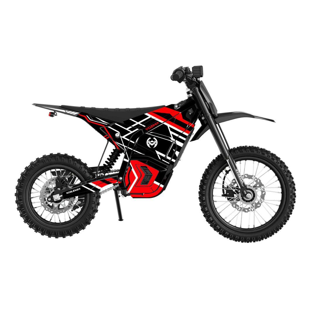 Red Blade Crack YOZMA IN10 Electric Dirt Bike Body Wrap Decal