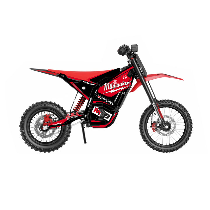 Milwaukee Red Thunder YOZMA IN10 Electric Dirt Bike Body Wrap Decal