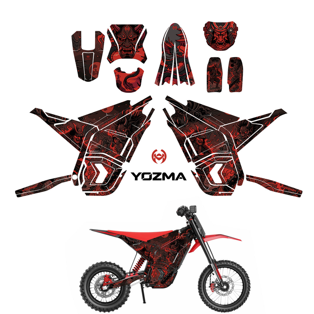Oni Flame Ronin YOZMA IN10 And In10 PRO Electric Dirt Bike Body Wrap Decal