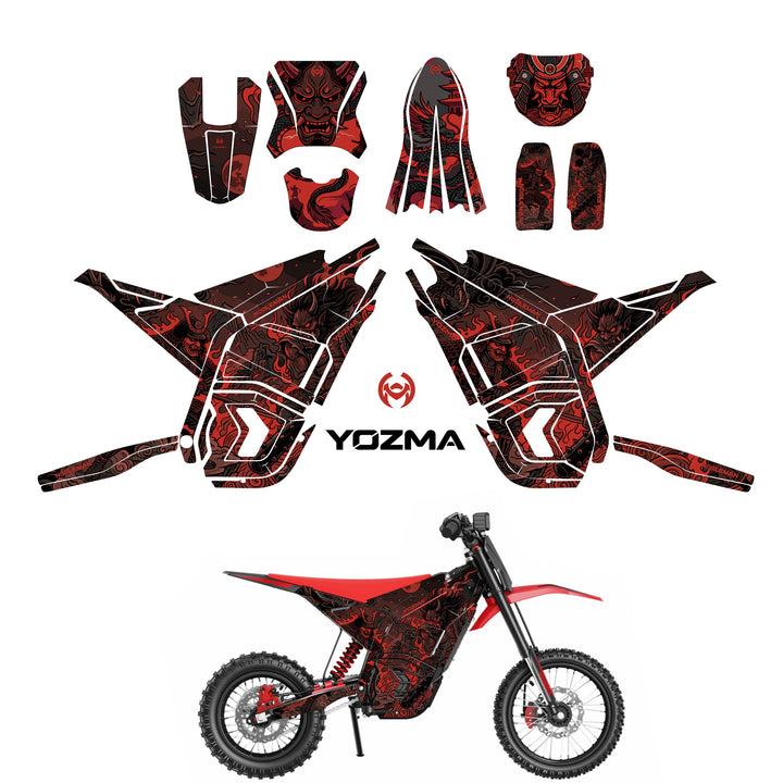 Oni Flame Ronin YOZMA IN10 And In10 PRO Electric Dirt Bike Body Wrap Decal