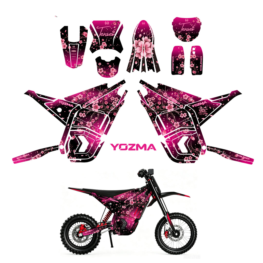 Cherry Blossom YOZMA IN10 And In10 PRO Electric Dirt Bike Body Wrap Decal