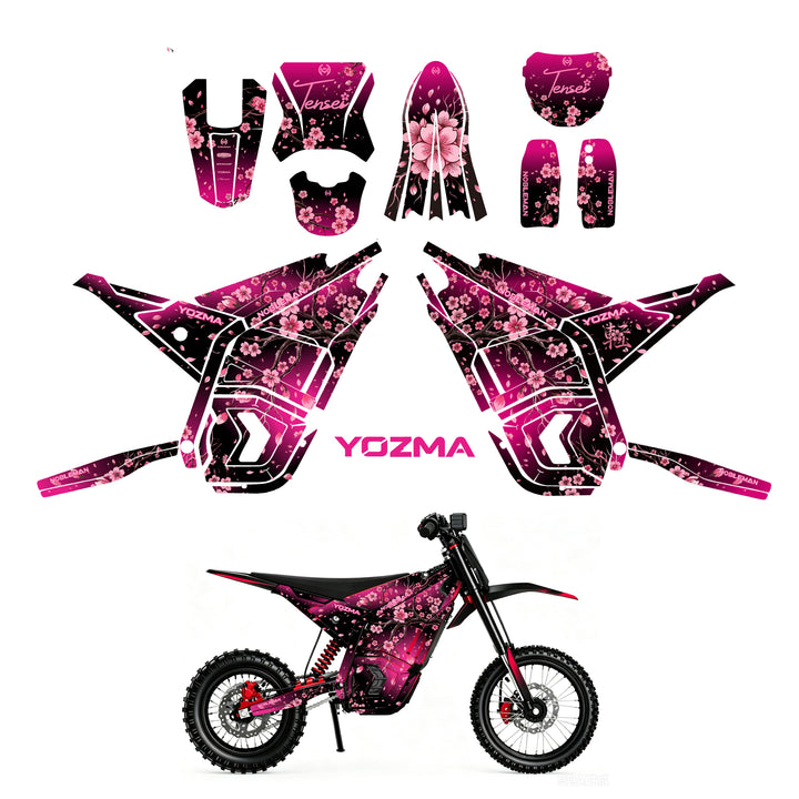 Cherry Blossom YOZMA IN10 And In10 PRO Electric Dirt Bike Body Wrap Decal