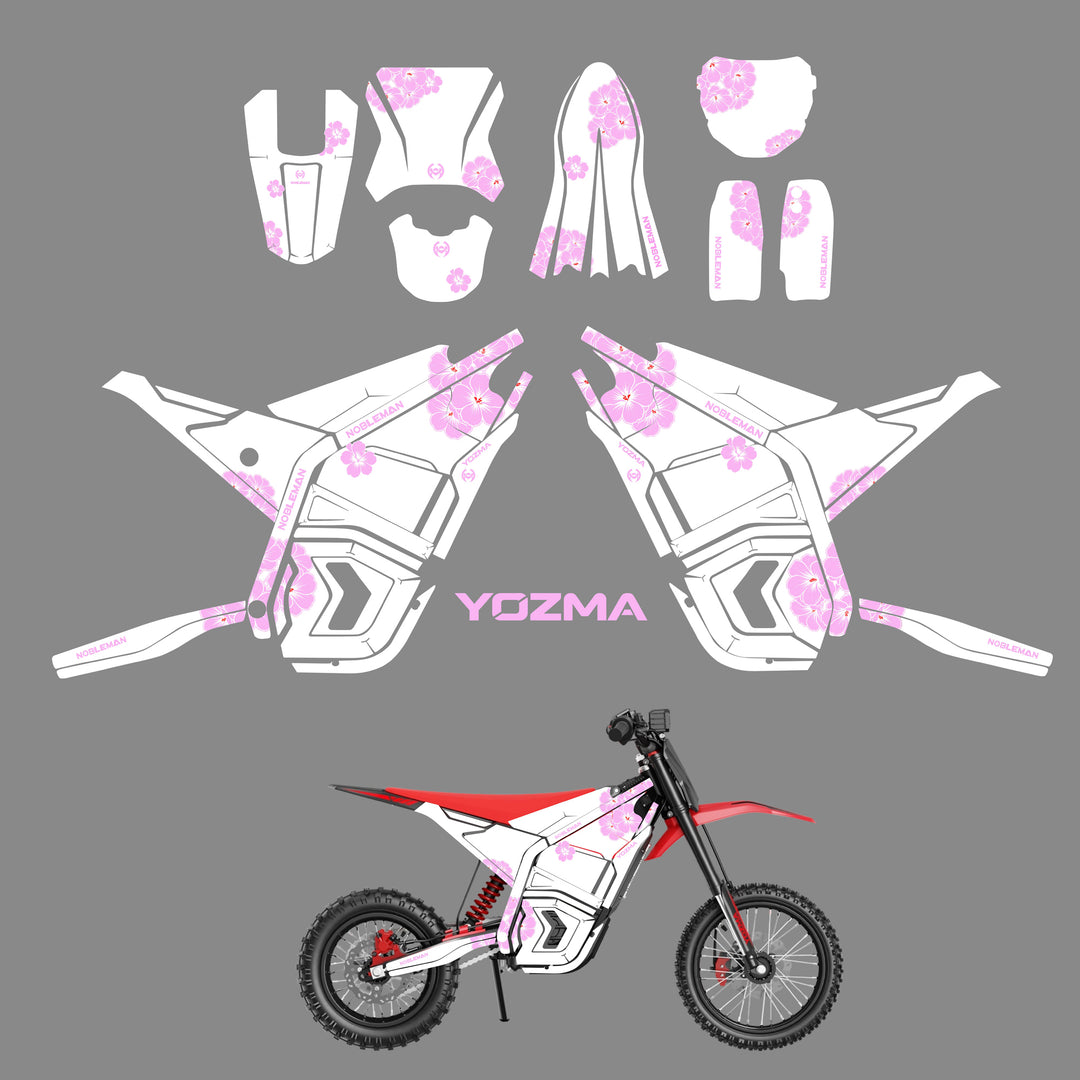 Inferno Crack Sakura YOZMA IN10 And In10 PRO Electric Dirt Bike Body Wrap Decal 