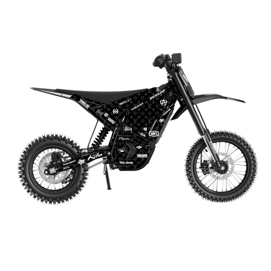 Chrome heart & LV YOZMA IN10 And In10 PRO Electric Dirt Bike Body Wrap Decal 