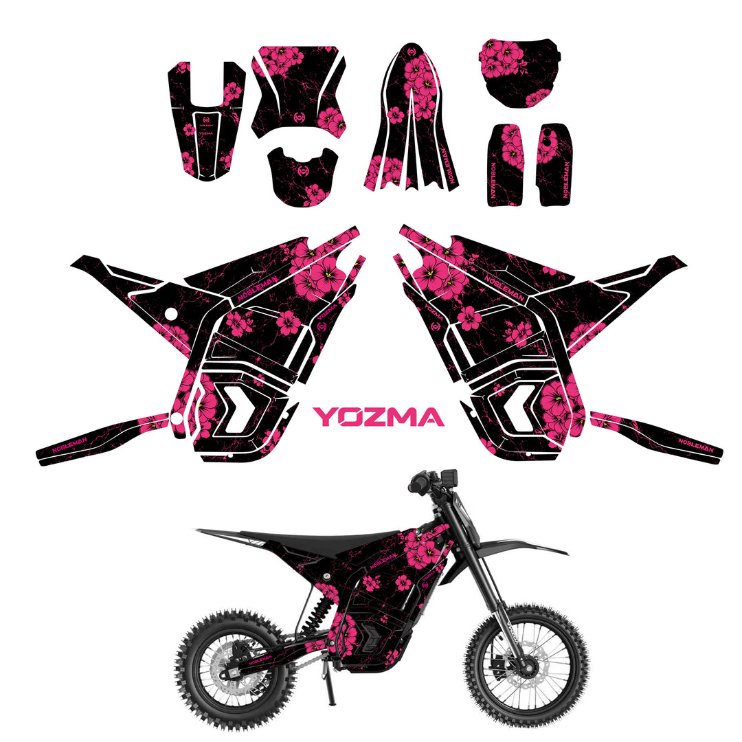 Inferno Crack Sakura YOZMA IN10 And In10 PRO Electric Dirt Bike Body Wrap Decal