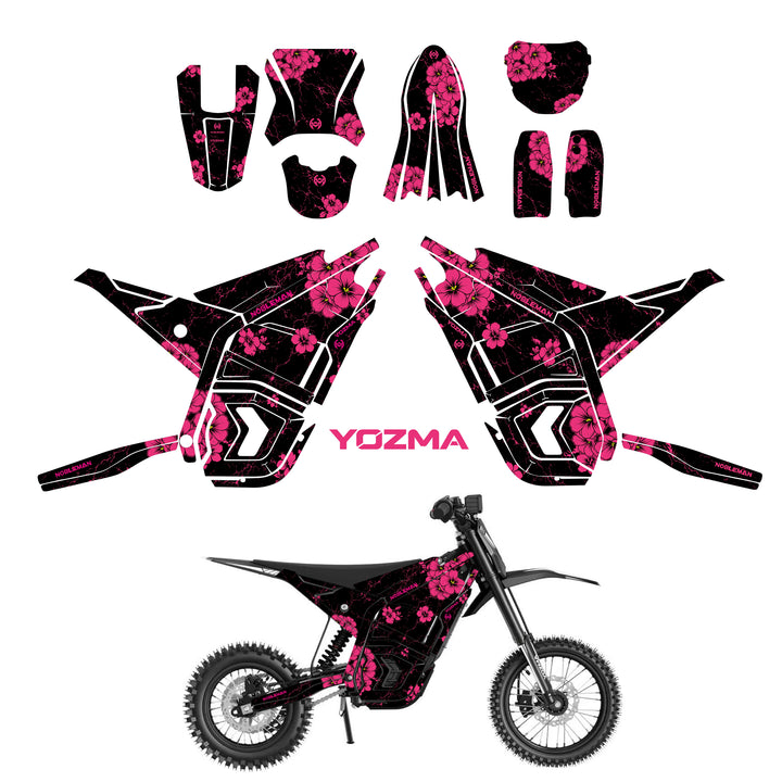 Inferno Crack Sakura YOZMA IN10 And In10 PRO Electric Dirt Bike Body Wrap Decal