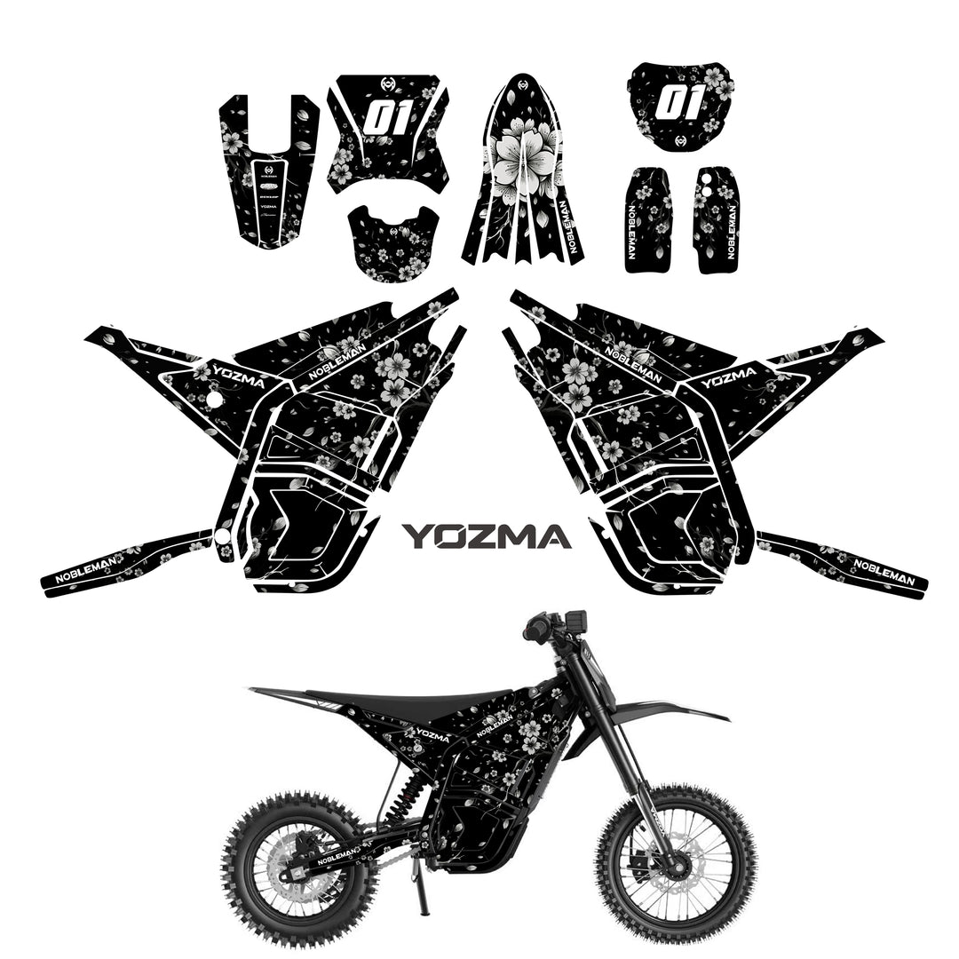 Inferno Crack Sakura YOZMA IN10 And In10 PRO Electric Dirt Bike Body Wrap Decal