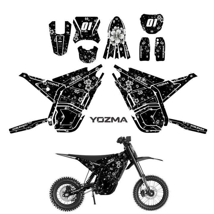 Inferno Crack Sakura YOZMA IN10 And In10 PRO Electric Dirt Bike Body Wrap Decal