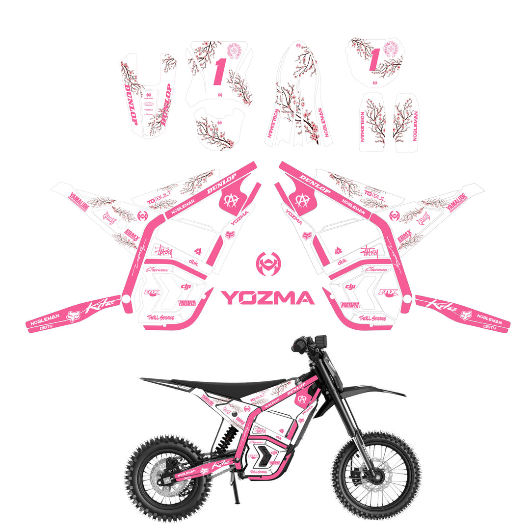 Sakura Dual Tone YOZMA IN10 And In10 PRO Electric Dirt Bike Body Wrap Decal