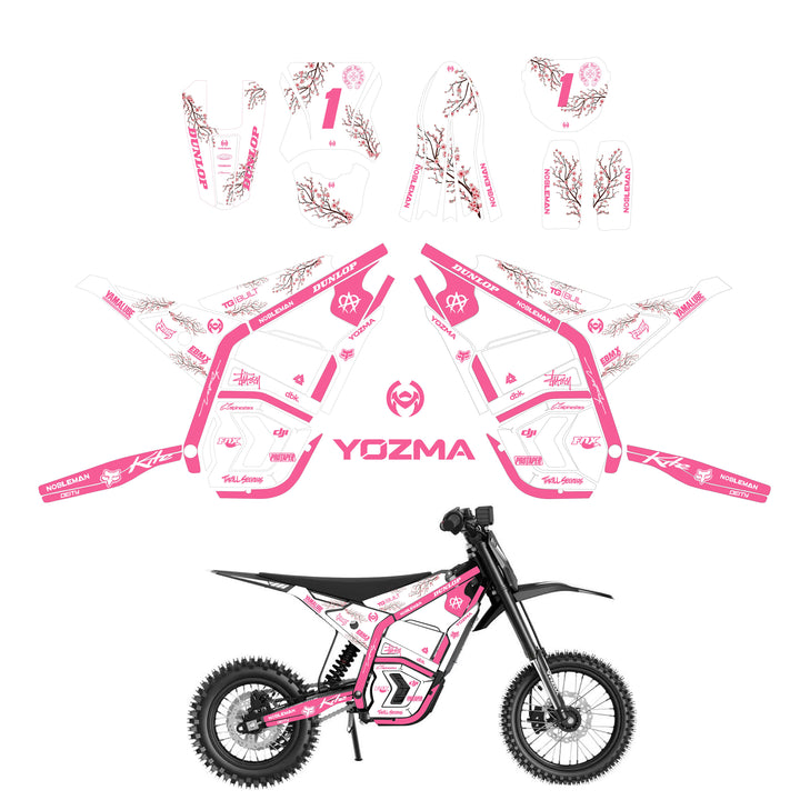 Sakura Dual Tone YOZMA IN10 And In10 PRO Electric Dirt Bike Body Wrap Decal