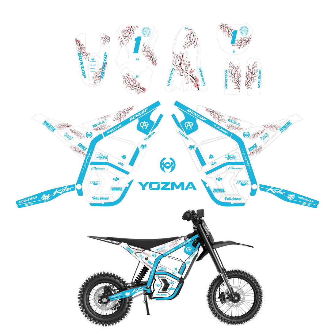 Sakura Dual Tone YOZMA IN10 And In10 PRO Electric Dirt Bike Body Wrap Decal