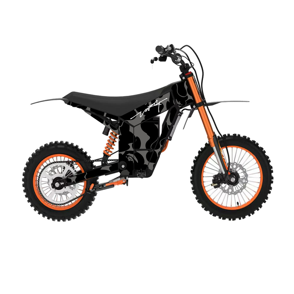 Shadow Camo Tuttio soleil 01 Electric Dirt Bike Body Wrap Decal