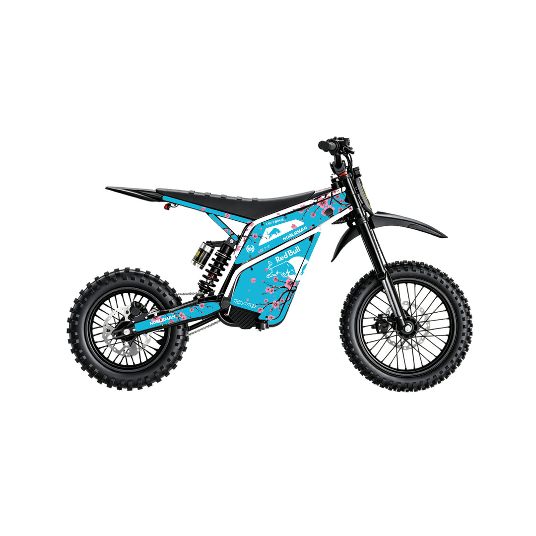 Sakura Bull Cyan Heybike villain eletric Dirt Bike Body Wrap Decal