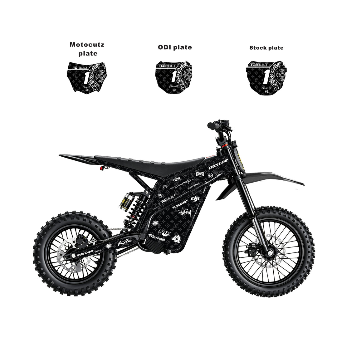 Chrome hearts & LV  Heybike villain eletric Dirt Bike Body Wrap Decal