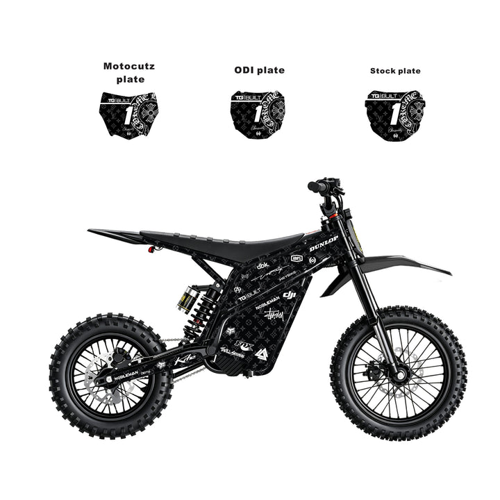 Chrome hearts & LV  Heybike villain eletric Dirt Bike Body Wrap Decal
