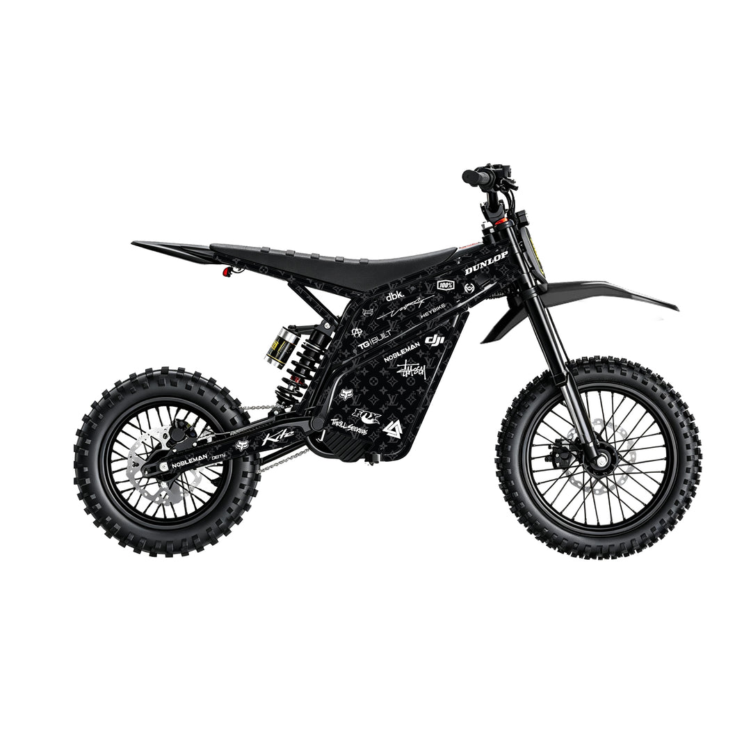 Chrome hearts & LV  Heybike villain eletric Dirt Bike Body Wrap Decal