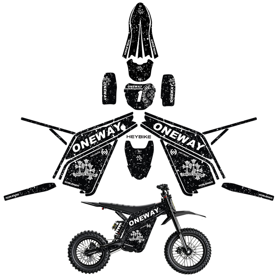 ONEWAY Heybike villain eletric Dirt Bike Body Wrap Decal