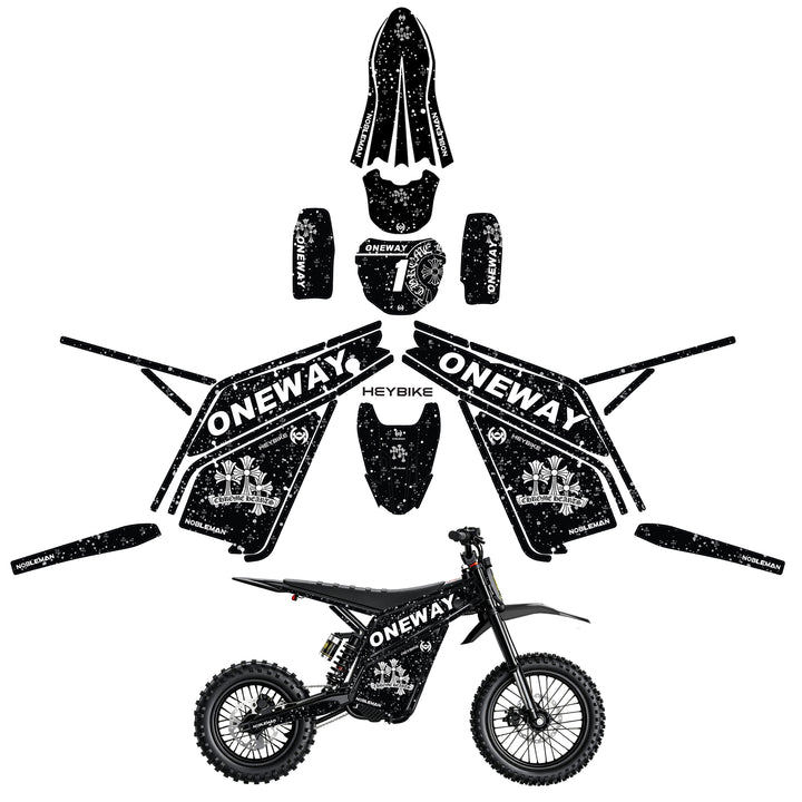 ONEWAY Heybike villain eletric Dirt Bike Body Wrap Decal