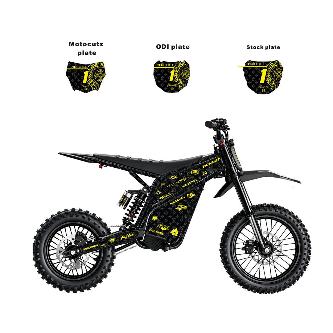 Chrome hearts & LV  Heybike villain eletric Dirt Bike Body Wrap Decal