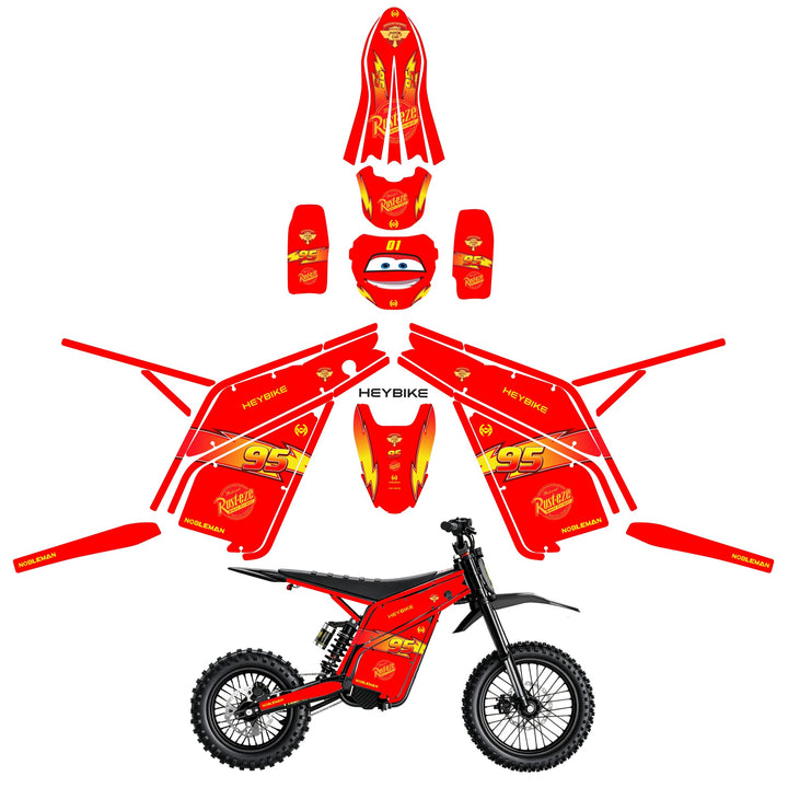 Lightning 95  Heybike villain eletric Dirt Bike Body Wrap Decal