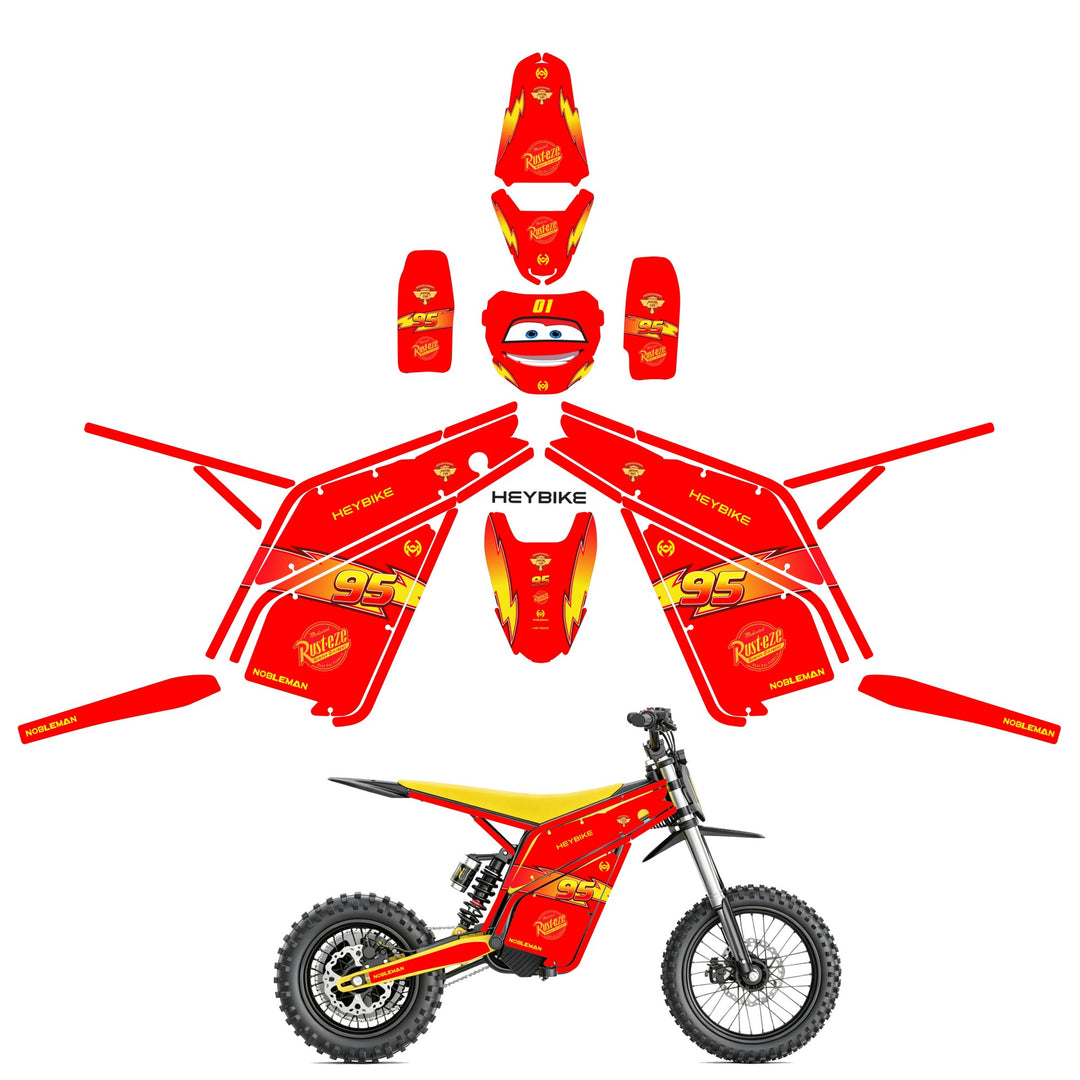 Lightning 95  Heybike villain eletric Dirt Bike Body Wrap Decal