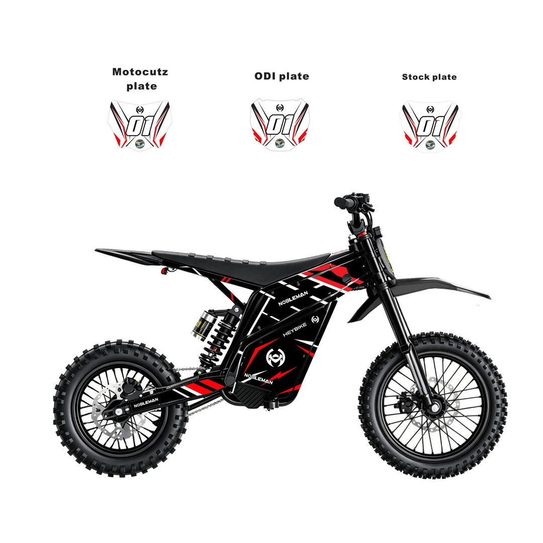 Red Blade Crack   Heybike villain eletric Dirt Bike Body Wrap Decal