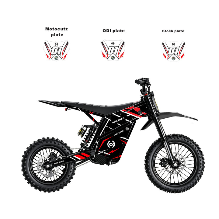 Red Blade Crack   Heybike villain eletric Dirt Bike Body Wrap Decal