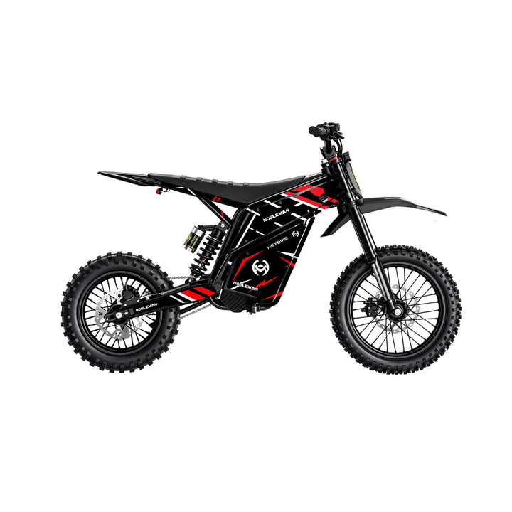 Red Blade Crack   Heybike villain eletric Dirt Bike Body Wrap Decal